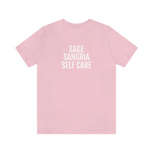 Load image into Gallery viewer, Sage, Sangria, Self Care - Unisex Jersey Short Sleeve Tee - Professional Hoodrat
