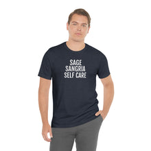 Load image into Gallery viewer, Sage, Sangria, Self Care - Unisex Jersey Short Sleeve Tee - Professional Hoodrat