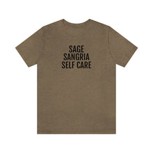 Load image into Gallery viewer, Sage, Sangria, Self Care - Unisex Jersey Short Sleeve Tee - Professional Hoodrat
