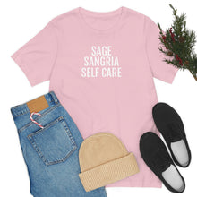 Load image into Gallery viewer, Sage, Sangria, Self Care - Unisex Jersey Short Sleeve Tee - Professional Hoodrat