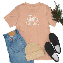 Load image into Gallery viewer, Sage, Sangria, Self Care - Unisex Jersey Short Sleeve Tee - Professional Hoodrat