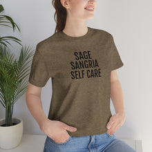 Load image into Gallery viewer, Sage, Sangria, Self Care - Unisex Jersey Short Sleeve Tee - Professional Hoodrat
