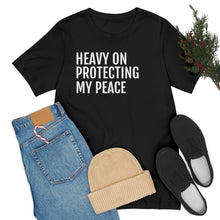 Load image into Gallery viewer, Protecting my Peace - Unisex Jersey Short Sleeve Tee - Professional Hoodrat