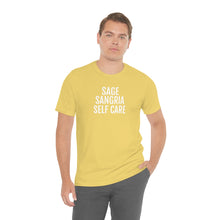 Load image into Gallery viewer, Sage, Sangria, Self Care - Unisex Jersey Short Sleeve Tee - Professional Hoodrat