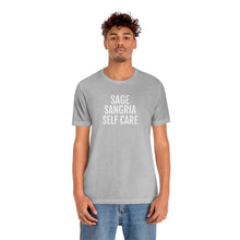 Load image into Gallery viewer, Sage, Sangria, Self Care - Unisex Jersey Short Sleeve Tee - Professional Hoodrat