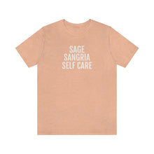 Load image into Gallery viewer, Sage, Sangria, Self Care - Unisex Jersey Short Sleeve Tee - Professional Hoodrat