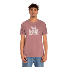 Load image into Gallery viewer, Sage, Sangria, Self Care - Unisex Jersey Short Sleeve Tee - Professional Hoodrat