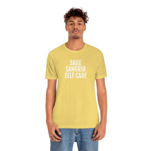 Load image into Gallery viewer, Sage, Sangria, Self Care - Unisex Jersey Short Sleeve Tee - Professional Hoodrat
