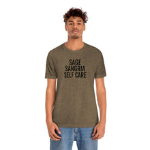 Load image into Gallery viewer, Sage, Sangria, Self Care - Unisex Jersey Short Sleeve Tee - Professional Hoodrat