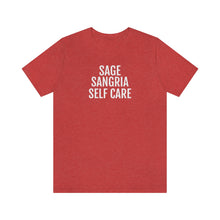 Load image into Gallery viewer, Sage, Sangria, Self Care - Unisex Jersey Short Sleeve Tee - Professional Hoodrat