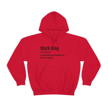 Load image into Gallery viewer, Black King - Unisex Heavy Blend™ Hooded Sweatshirt - Professional Hoodrat