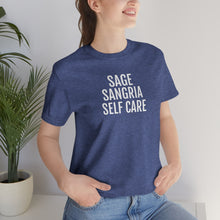 Load image into Gallery viewer, Sage, Sangria, Self Care - Unisex Jersey Short Sleeve Tee - Professional Hoodrat