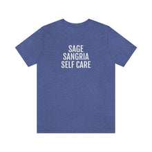 Load image into Gallery viewer, Sage, Sangria, Self Care - Unisex Jersey Short Sleeve Tee - Professional Hoodrat