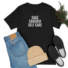 Load image into Gallery viewer, Sage, Sangria, Self Care - Unisex Jersey Short Sleeve Tee - Professional Hoodrat