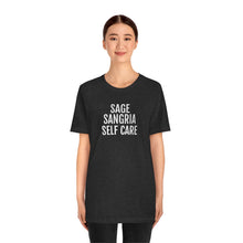 Load image into Gallery viewer, Sage, Sangria, Self Care - Unisex Jersey Short Sleeve Tee - Professional Hoodrat