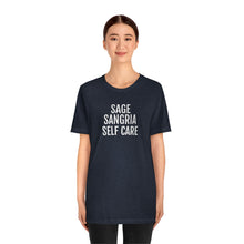 Load image into Gallery viewer, Sage, Sangria, Self Care - Unisex Jersey Short Sleeve Tee - Professional Hoodrat