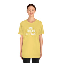 Load image into Gallery viewer, Sage, Sangria, Self Care - Unisex Jersey Short Sleeve Tee - Professional Hoodrat