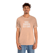 Load image into Gallery viewer, Sage, Sangria, Self Care - Unisex Jersey Short Sleeve Tee - Professional Hoodrat
