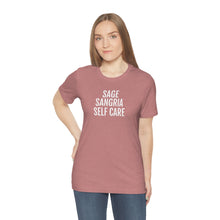 Load image into Gallery viewer, Sage, Sangria, Self Care - Unisex Jersey Short Sleeve Tee - Professional Hoodrat