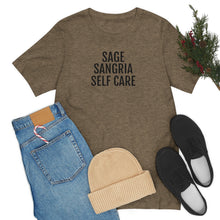 Load image into Gallery viewer, Sage, Sangria, Self Care - Unisex Jersey Short Sleeve Tee - Professional Hoodrat