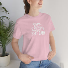 Load image into Gallery viewer, Sage, Sangria, Self Care - Unisex Jersey Short Sleeve Tee - Professional Hoodrat