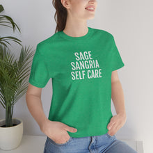 Load image into Gallery viewer, Sage, Sangria, Self Care - Unisex Jersey Short Sleeve Tee - Professional Hoodrat
