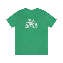 Load image into Gallery viewer, Sage, Sangria, Self Care - Unisex Jersey Short Sleeve Tee - Professional Hoodrat