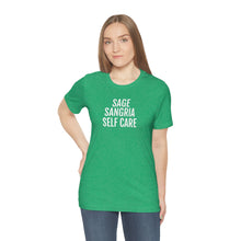 Load image into Gallery viewer, Sage, Sangria, Self Care - Unisex Jersey Short Sleeve Tee - Professional Hoodrat