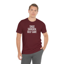 Load image into Gallery viewer, Sage, Sangria, Self Care - Unisex Jersey Short Sleeve Tee - Professional Hoodrat
