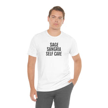 Load image into Gallery viewer, Sage, Sangria, Self Care - Unisex Jersey Short Sleeve Tee - Professional Hoodrat