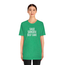Load image into Gallery viewer, Sage, Sangria, Self Care - Unisex Jersey Short Sleeve Tee - Professional Hoodrat