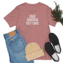 Load image into Gallery viewer, Sage, Sangria, Self Care - Unisex Jersey Short Sleeve Tee - Professional Hoodrat