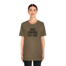 Load image into Gallery viewer, Sage, Sangria, Self Care - Unisex Jersey Short Sleeve Tee - Professional Hoodrat