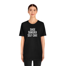 Load image into Gallery viewer, Sage, Sangria, Self Care - Unisex Jersey Short Sleeve Tee - Professional Hoodrat