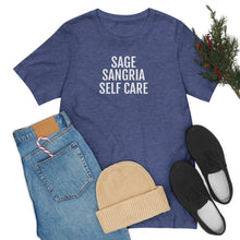 Load image into Gallery viewer, Sage, Sangria, Self Care - Unisex Jersey Short Sleeve Tee - Professional Hoodrat