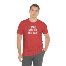 Load image into Gallery viewer, Sage, Sangria, Self Care - Unisex Jersey Short Sleeve Tee - Professional Hoodrat