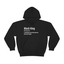 Load image into Gallery viewer, Black King - Unisex Heavy Blend™ Hooded Sweatshirt - Professional Hoodrat