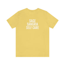 Load image into Gallery viewer, Sage, Sangria, Self Care - Unisex Jersey Short Sleeve Tee - Professional Hoodrat