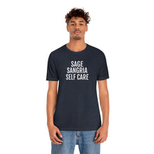 Load image into Gallery viewer, Sage, Sangria, Self Care - Unisex Jersey Short Sleeve Tee - Professional Hoodrat