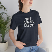 Load image into Gallery viewer, Sage, Sangria, Self Care - Unisex Jersey Short Sleeve Tee - Professional Hoodrat