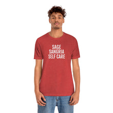 Load image into Gallery viewer, Sage, Sangria, Self Care - Unisex Jersey Short Sleeve Tee - Professional Hoodrat