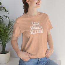 Load image into Gallery viewer, Sage, Sangria, Self Care - Unisex Jersey Short Sleeve Tee - Professional Hoodrat