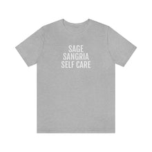 Load image into Gallery viewer, Sage, Sangria, Self Care - Unisex Jersey Short Sleeve Tee - Professional Hoodrat