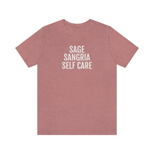 Load image into Gallery viewer, Sage, Sangria, Self Care - Unisex Jersey Short Sleeve Tee - Professional Hoodrat