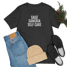 Load image into Gallery viewer, Sage, Sangria, Self Care - Unisex Jersey Short Sleeve Tee - Professional Hoodrat
