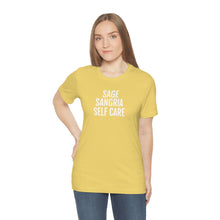 Load image into Gallery viewer, Sage, Sangria, Self Care - Unisex Jersey Short Sleeve Tee - Professional Hoodrat