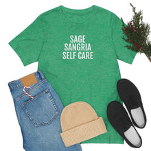 Load image into Gallery viewer, Sage, Sangria, Self Care - Unisex Jersey Short Sleeve Tee - Professional Hoodrat