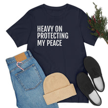 Load image into Gallery viewer, Protecting my Peace - Unisex Jersey Short Sleeve Tee - Professional Hoodrat