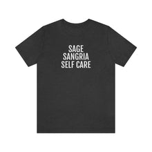 Load image into Gallery viewer, Sage, Sangria, Self Care - Unisex Jersey Short Sleeve Tee - Professional Hoodrat