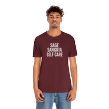 Load image into Gallery viewer, Sage, Sangria, Self Care - Unisex Jersey Short Sleeve Tee - Professional Hoodrat
